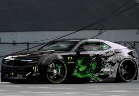 monster camaro - chevrolet, camaro, dub, monster