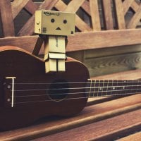 Danbo found a guitar