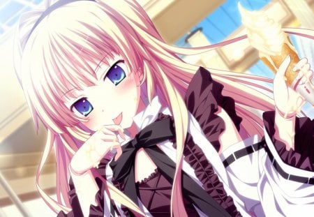 Kuri Himeshiro - fortissimo, anime, anime girl, kuri himeshiro, pink