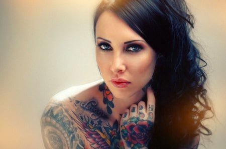 Inked Beauty - beauty, tattoos, woman, ink