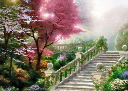 Paradise Stair On Painting - great, nice, stair, cool