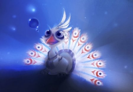 Cute Digi Peacock