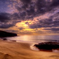 Beautiful Beach at Sunrise