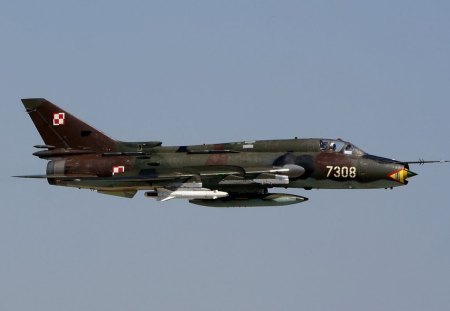 Sukhoi Su-22 - sukhoi, su 22, jet fighter, polish air force