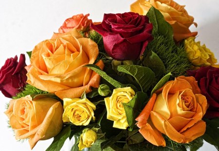 Bouquet of roses - flower, rose, bouquet, arrangement, nature