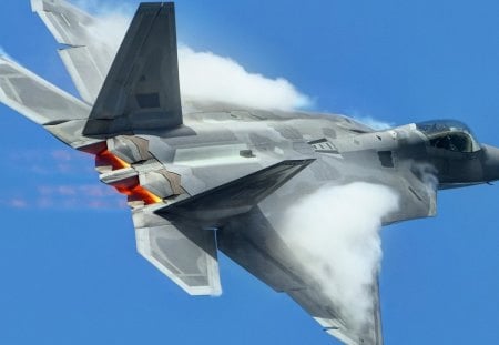 F-22 RAPTOR - plane, aircraft, fast, military, aviation, sky