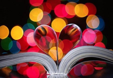 Book of Heart - pages, nice, abstract, heart, book, lovely