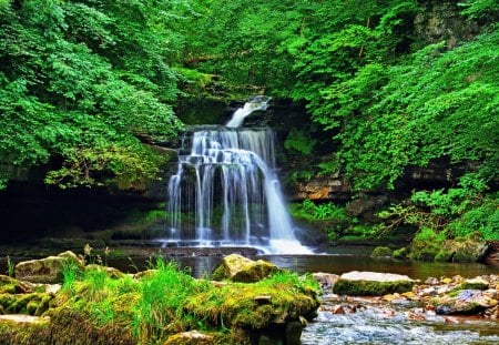 WaterFalls - fresh, cool, water, falls