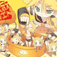 Len plays with Chibi Neko Rins