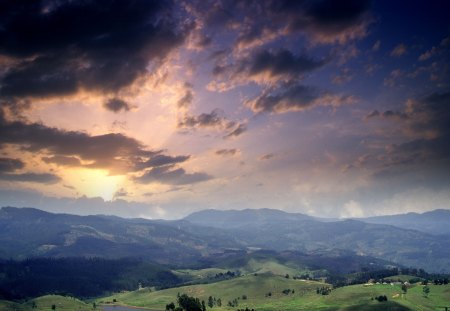 A beautiful view - cloud, sky, view, beautiful, sun