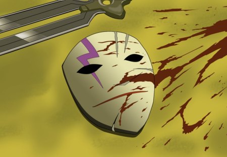 HEI MASK - anime, blood, mask, dtb