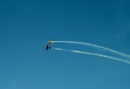 Alberta Air Show 05 - aircraft, white, Airfields, blue, sky