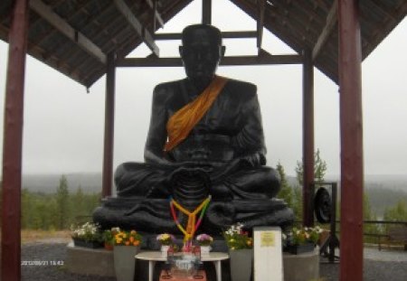 Budda - religion, wind, budda, statue