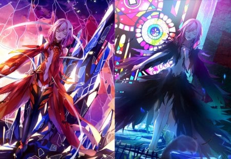 guilty Crown - anime, long hair, sky, guilty crown