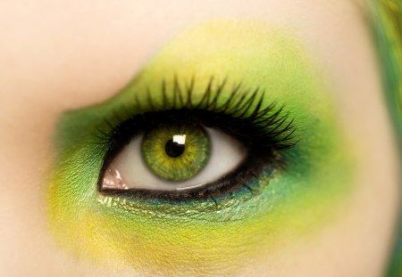 ღSoft green eyeღ - make-up, beautiful, soft, green, fashion, eye, precious