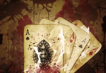 Ace - tazgfx, classy, vintage, blood, cards, ace, retro