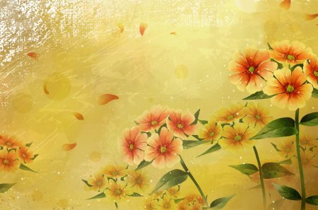 Warm colors - autumn, colorful, wallpaper, dream, hd, abstract, colors, flowers, textures