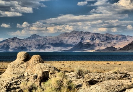 Pyramid Lake - nevada, water, scenery, northern nevada, desert magic, beautiful, landscape, beauty, magical, canon, hdr, lake, lakes, pyramid lake