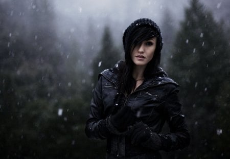 Winter - girl, emo, winter, summer