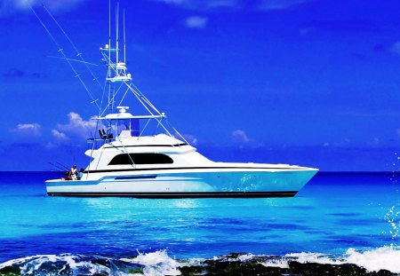 Nice Fishing Boat - sea, cool, fishing, boat