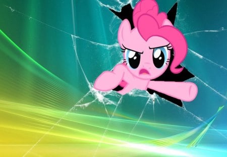 Pinkie Pie Windows - pinkie pie windows, cute, mlp, brony