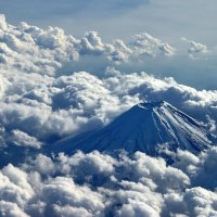Between clouds