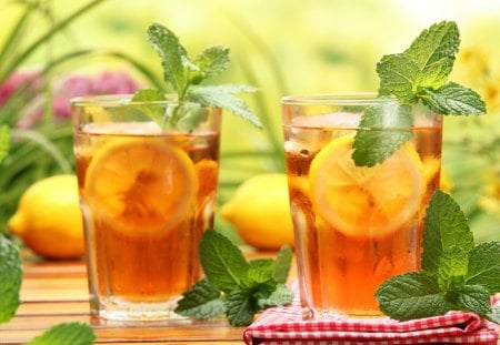 Summer punch - colorful, fresh, drinks, food, bright colors, orange, fruits, glass