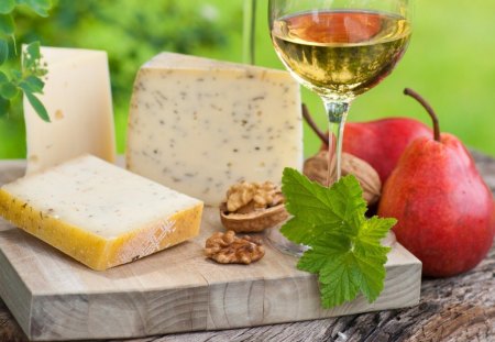 White cheese - food, white cheese, fruits, cheese, glass