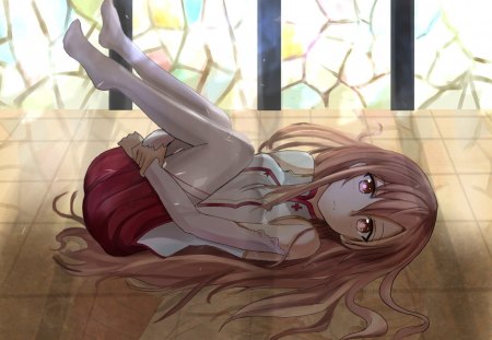 Relax Time - yuuki asuna, girl, anime, sword art online