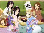 K-on girls in kimonos