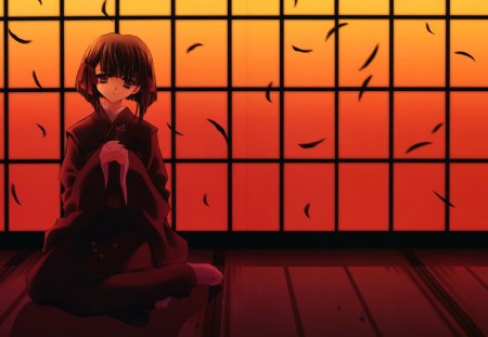 Lonliness - anime, kimono, japnese, lonely