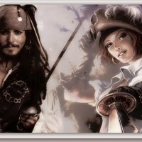 A cute pirate couple