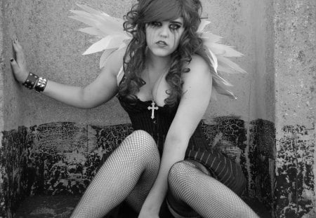 fallen angel - animation, fantasy, people, beautiful, photography, entertainment, other