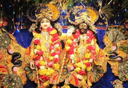 Sri Sri Krishna Balarama - festival, deity, subhadra, religious, radha, balarama, krishna, mandir, krishna balarama, idol, janmastami, iskcon, hindu god, worship, usa, hari haladhari, baladeva, queens, temple, marble, new york