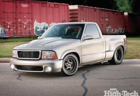 1998 GMC Sonoma - truck, weld rodlite, mickey thompson, 383cid