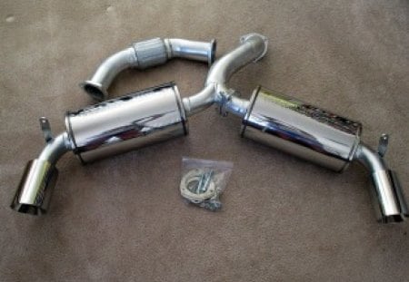 Racing Exhaust - metal, muffler, smoke, exhaust