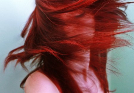 When I dance - head, red hair, out, girl, dancing