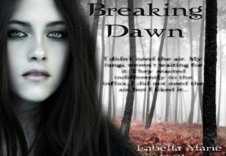 Breaking Dawn twilight series - gothic, movies, twilight