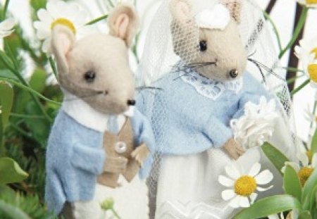 Wedding Garden - wedding, mice, garden