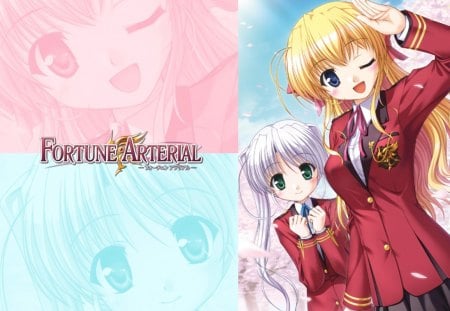 Fortune Arterial - fortune arterial, anime, erika, shiro