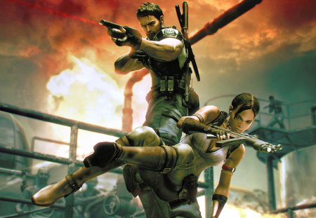 resident evil 5 - chris and sheva, resident evil 5