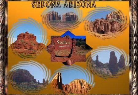 sedona arizona  - arizona, sedona, brown, yellow, vortex