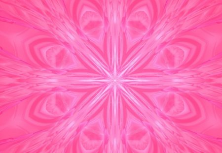 Pink Frost - white, snowflake, fractals, frost, pattern, pink, fractal