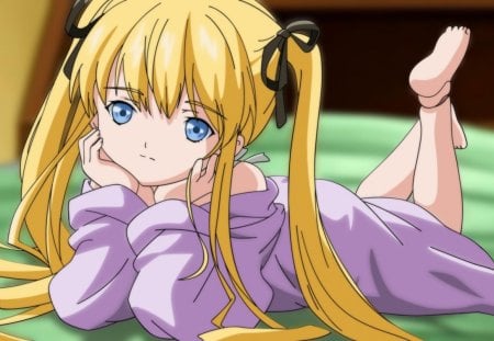 Shinku - rozen maiden, blonde, anime, shinku