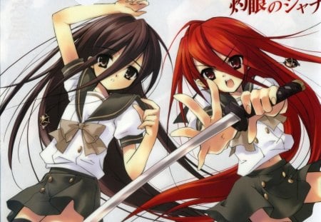 Shakugan no Shana - shagukan no shana, anime, sword, flame haze, shana