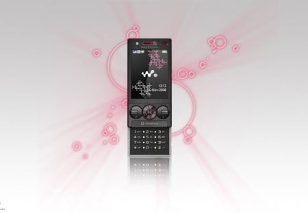 Sony Ericsson W715 - walkman, logo, orb, ericsson, cellphone, w, glow, black, sony, silver, vodaphone, w715, phone