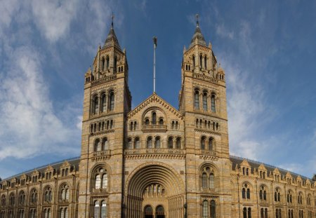 london museum of natural history  - sky, wide angle, museum, building