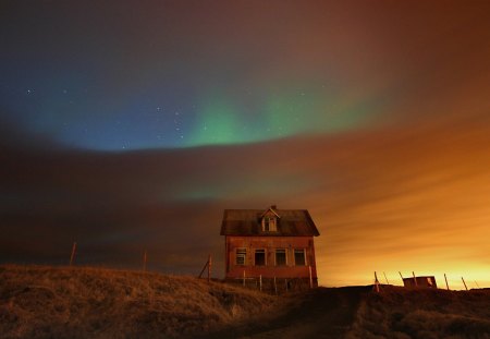 AURORA BOREAL - aurora, colorida, luz, natureza, frio