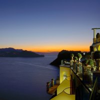 wonderful hotel veranda in the greek isles