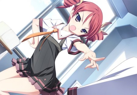 Aufschnaiter Fon Erika - anime school girl, aufschnaiter fon erika, material brave, anime, anime girl